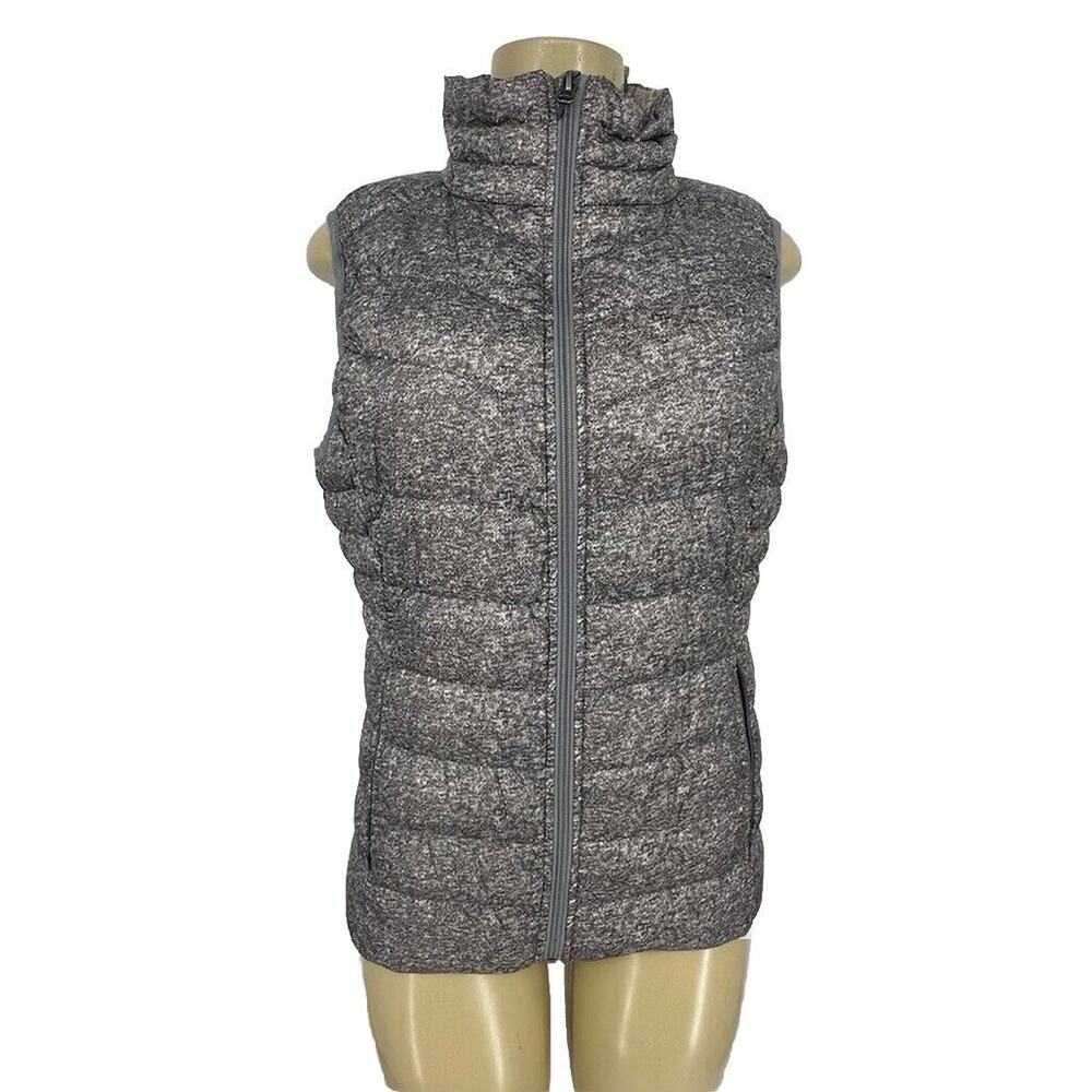 Be Boundless Small Women Packable Light Down Puffer Vest Jacket Gray M100